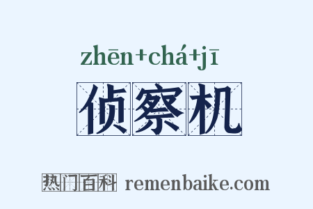 侦察机是什么意思的图片